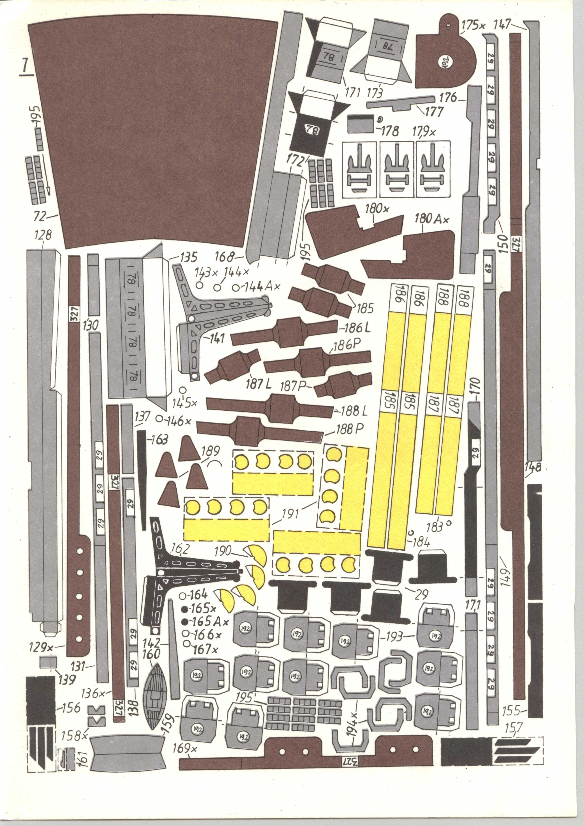 美国航母Essex艾塞克斯船模平面图纸